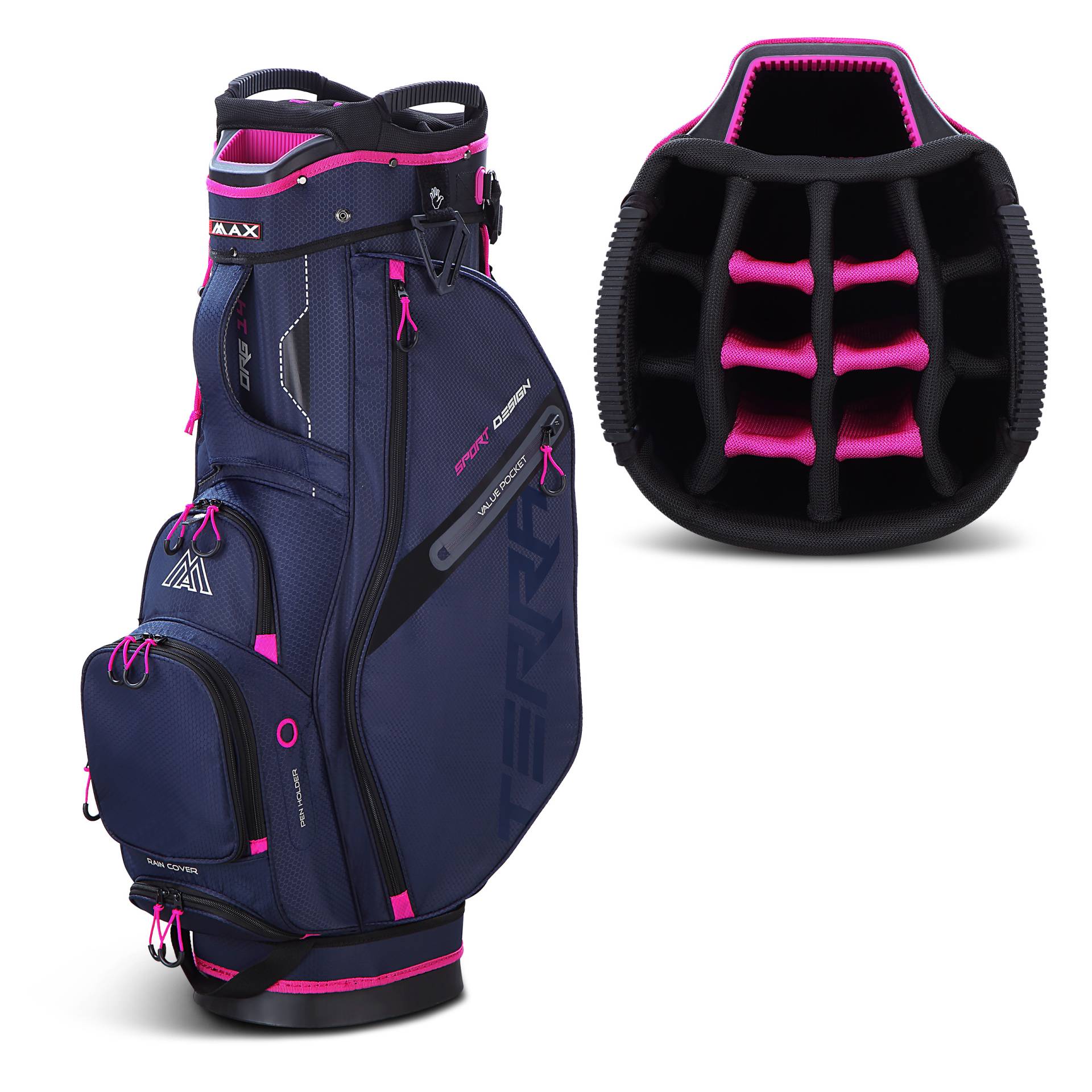 'Big Max Terra Sport Cartbag blau/fuchsia' von Big Max