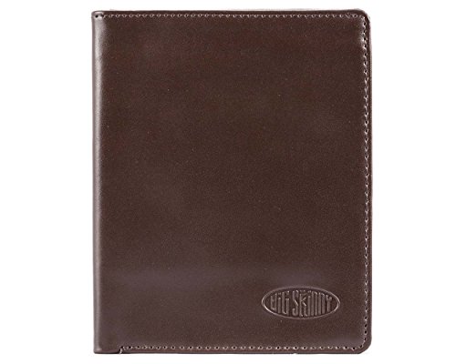 Big Skinny Herren Hipster Leder Bi-Fold Slim Wallet für bis zu 40 Karten Braun Big Skinny Herren Hipster Leder Bi-Fold Slim Wallet für bis zu 40 Karten Braun von Big Skinny
