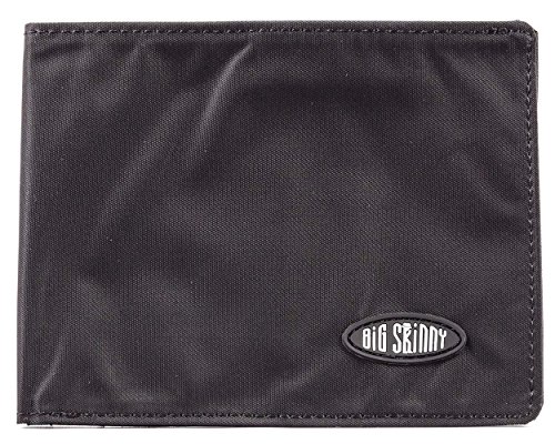 Big Skinny Herren Portemonnaie Super Skinny Bi-Fold Slim Wallet für bis zu 30 Karten XXL Schwarz von Big Skinny