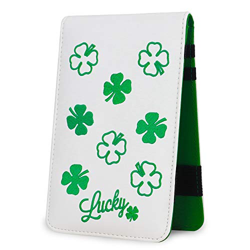 BIG TEETH Golf-Scorecard-Halter, Yardage Book Cover Golf Scorecard Book, Lucky Clover Golf Zubehör Keep Golf Yardage Book Cover with a Free Pencil Fits Your Back Pocket BIG TEETH Golf-Scorecard-Halter, Yardage Book Cover Golf Scorecard Book, Lucky Clover Golf Zubehör Keep Golf Yardage Book Cover with a Free Pencil Fits Your Back Pocket von Big Teeth