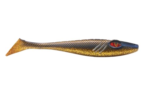 BIGBAIT - Angelköder - Gummifisch - Kunstköder - Hechtköder - Raptor Gold Nature von BigBait