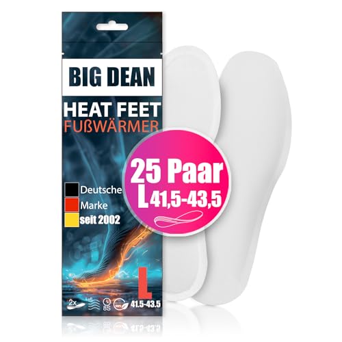 BigDean 10 Paar Fußwärmer – Sohlenwärmer für Schuhgröße 41,5-43,5 8h Wärme BigDean 10 Paar Fußwärmer – Sohlenwärmer für Schuhgröße 41,5-43,5 8h Wärme von BigDean