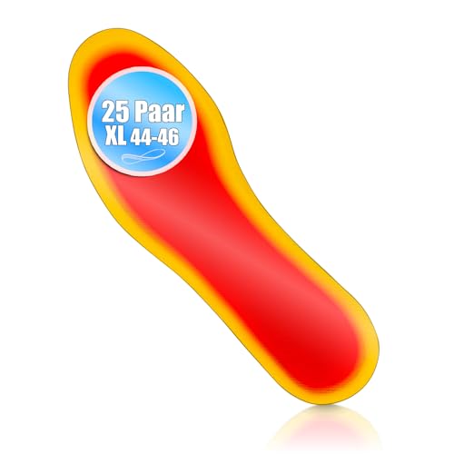 BigDean 25 Paar Fußwärmer – Sohlenwärmer für Schuhgröße 44-46 8h Wärme – ohne Strom BigDean 25 Paar Fußwärmer – Sohlenwärmer für Schuhgröße 44-46 8h Wärme – ohne Strom von BigDean