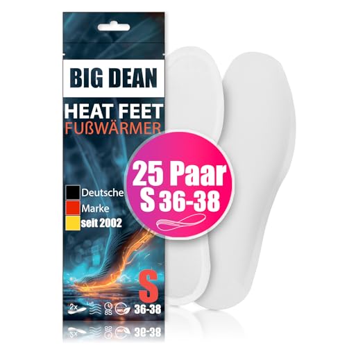 BigDean 5 Paar Fußwärmer – Sohlenwärmer für Schuhgröße 36-38 8h Wärme BigDean 5 Paar Fußwärmer – Sohlenwärmer für Schuhgröße 36-38 8h Wärme von BigDean