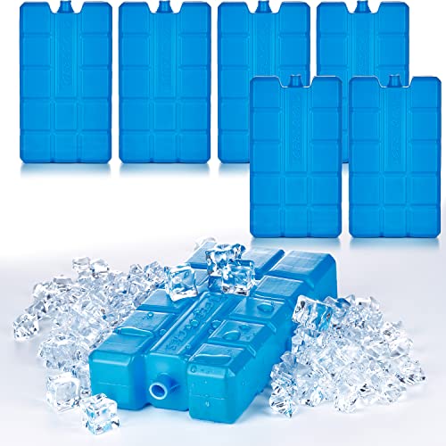 BigDean 6er Set Kühlakkus je 200ml - 12h Lange Kühlung - perfekt für Kühltasche & Kühlbox - 15 x 8 x 2 cm - Kühlelemente Kühlpacks Kühlpads - Made in EU von BigDean