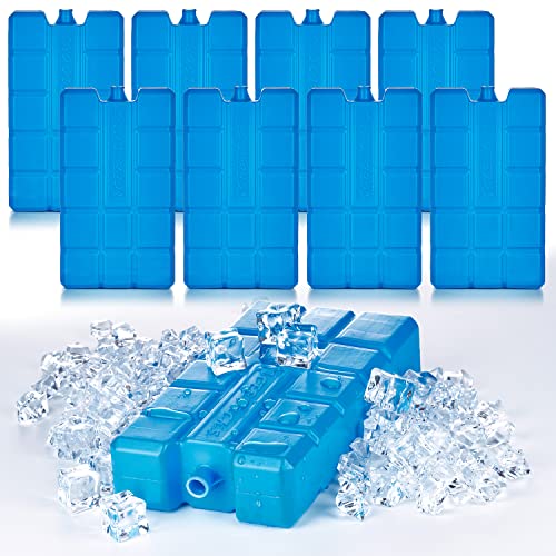 BigDean 8er Set Kühlakkus je 200ml - 12h Lange Kühlung - perfekt für Kühltasche & Kühlbox - 15 x 8 x 2 cm - Kühlelemente Kühlpacks Kühlpads - Made in EU von BigDean