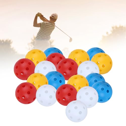 BigKing Golf Übungsbälle, Golfball hohl, Golf-übungsball Airflow Gemischte Farbe Kunststoff Luftstrom hohl Training Golfball Indoor Sport Praxis Golf Zubehör BigKing Golf Übungsbälle, Golfball hohl, Golf-übungsball Airflow Gemischte Farbe Kunststoff Luftstrom hohl Training Golfball Indoor Sport Praxis Golf Zubehör von BigKing