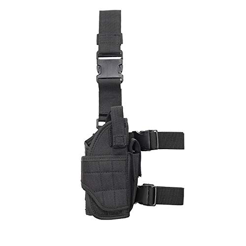 BigTron Taktisch Beinholste Taktisches Pistolenholster Rechtshänder Einstellbar Beinholster Pistole Magic Strap Airsoft Holster für Universalgewehr von BigTron