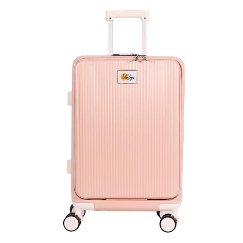 Biggdesign Moods Up Koffer mit Becherhalter und USB-Anschluss, Handgepäck für Reisen mit Laptop-Fach und TSA-Schloss-System, 360° Spinner-Rollen, Traglast von 15 kg, 20 Zoll, Rosa Biggdesign Moods Up Koffer mit Becherhalter und USB-Anschluss, Handgepäck für Reisen mit Laptop-Fach und TSA-Schloss-System, 360° Spinner-Rollen, Traglast von 15 kg, 20 Zoll, Rosa von BiggDesign