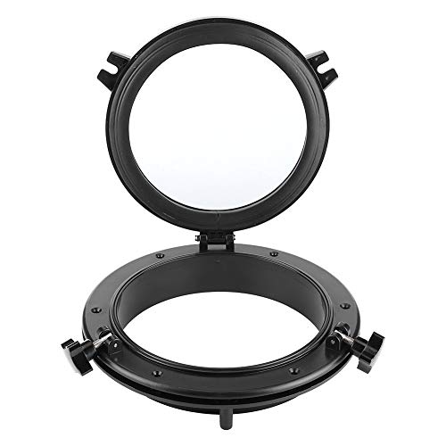 Portlight, 10 Zoll Marine Bullauge Runde schwarz Portlight Stalinit Fenster Universal für RV Boat Yacht Portlight, 10 Zoll Marine Bullauge Runde schwarz Portlight Stalinit Fenster Universal für RV Boat Yacht von BigKing