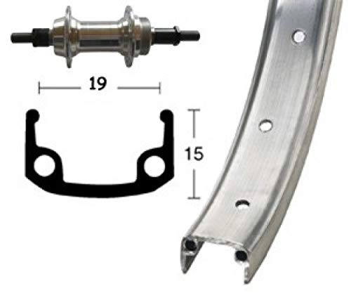 Bike-Parts Unisex – Erwachsene H-Rad 3/8Schr ZKR Laufrad, Silber, 1size von Bike-Parts