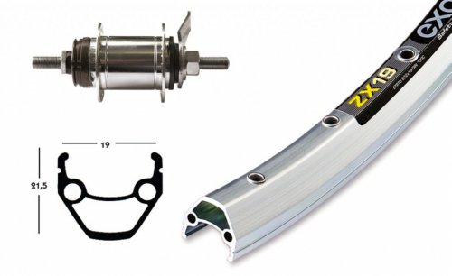 Bike-Parts Unisex – Erwachsene H-Rad 75RB-Nabe Laufrad, Silber, 1size Bike-Parts Unisex – Erwachsene H-Rad 75RB-Nabe Laufrad, Silber, 1size von Bike-Parts