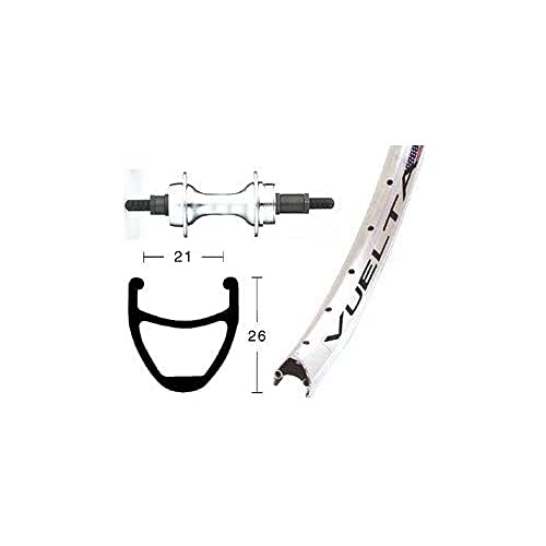 Bike-Parts Unisex – Erwachsene H-Rad 75Schr ZKR Laufrad, Silber, 1size von Bike-Parts