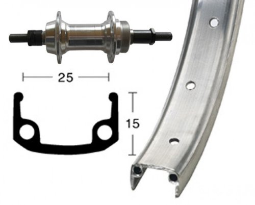 Bike-Parts Unisex – Erwachsene H-Rad 9Alu Laufrad, Silber, 1size Bike-Parts Unisex – Erwachsene H-Rad 9Alu Laufrad, Silber, 1size von Bike-Parts