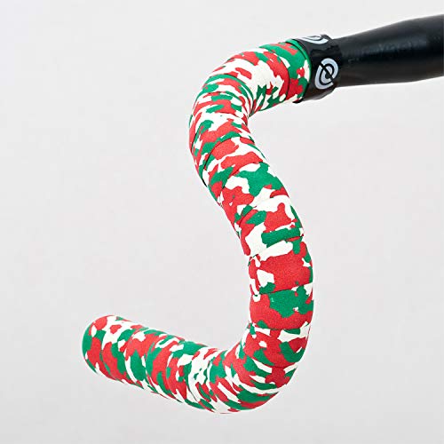 Bike Ribbon Plus Cork Handlebar Tape, White/Red/Green, XL von Bike Ribbon