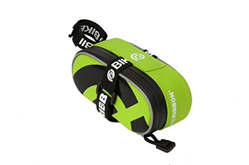 Bike Ribbon Satteltasche SiO2 Bag Small, Acid Green, 14 x 6 x 2.2 cm, 0.4 Liter von Bike Ribbon