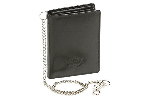 LEAS Bikerkombibörse Bikerbörse Trucker mit Chrom-Kette Biker in Echt-Leder, schwarz LEAS Bikerkombibörse Bikerbörse Trucker mit Chrom-Kette Biker in Echt-Leder, schwarz von LEAS