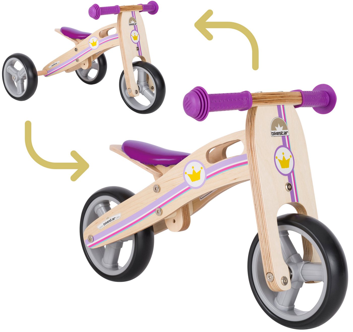 Bikestar Laufrad für Kinder von 1.5 - 3 Jahre, ab 80 cm, Jungen, Mädchen, Höhenverstellbar, EVA Reifen Bikestar Laufrad für Kinder von 1.5 - 3 Jahre, ab 80 cm, Jungen, Mädchen, Höhenverstellbar, EVA Reifen von Bikestar