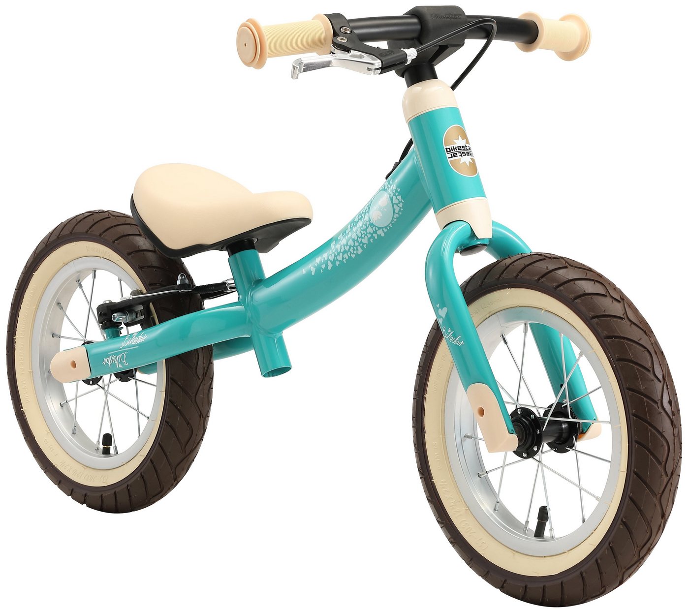 Bikestar Laufrad für Kinder von 3 - 6 Jahre, ab 87.5 cm, Jungen, Mädchen, Höhenverstellbar, mit Bremse, Luftreifen von Bikestar