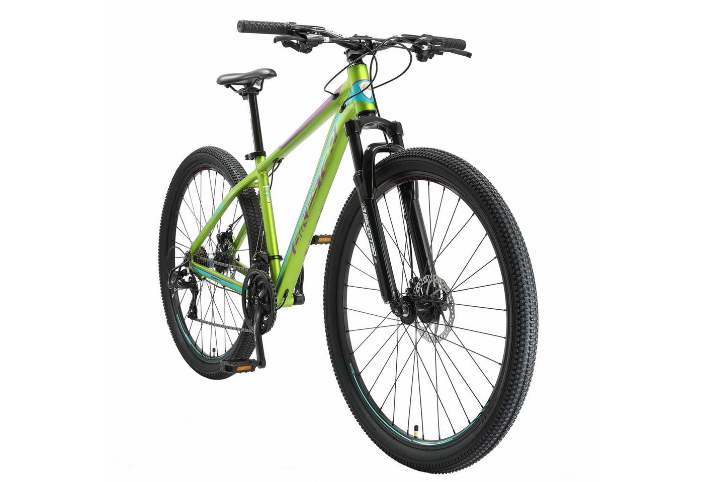 Bikestar Mountainbike 29 Zoll, ab 162 cm, Aluminium, Damen, Herren, 21 Gang Shimano Tourney RD-TY300 Schaltwerk, Kettenschaltung, Scheibenbremse, Rahmen 43 cm, Hardtail von Bikestar