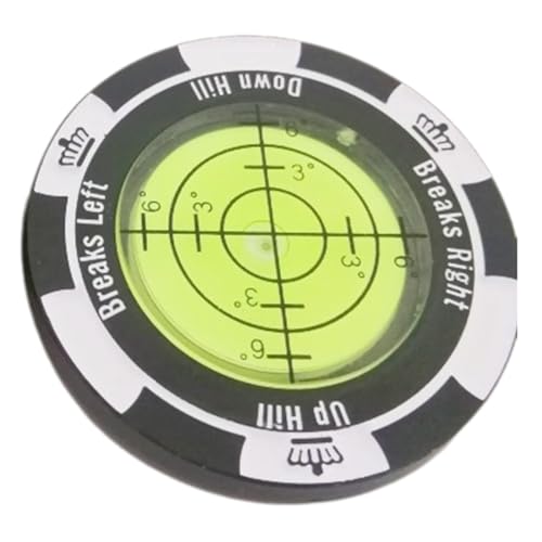 Bikevista Golf-Putter-Reader, Golf-Trainingshilfe, Golfballmarker, Golfzubehör, Geschenke, Schwarz von Bikevista