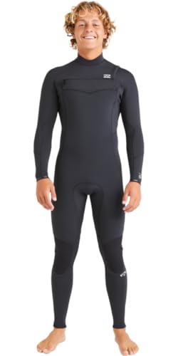 BILLABONG Absolute Natural Herren-Neoprenanzug, 4/3 mm, mit Reißverschluss auf der Brust, Schwarz BILLABONG Absolute Natural Herren-Neoprenanzug, 4/3 mm, mit Reißverschluss auf der Brust, Schwarz von Billabong