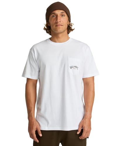 BILLABONG Stacked Arch PKT T-Shirt, kurzärmlig, für Herren, Weiß, XXL von Billabong