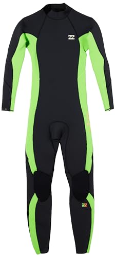 Billabong 3/2mm Absolute - Back Zip Wetsuit for Boys 8-16 - Back-Zip-Neoprenanzug - Jungen 8-16 - 14 - Grün von Billabong