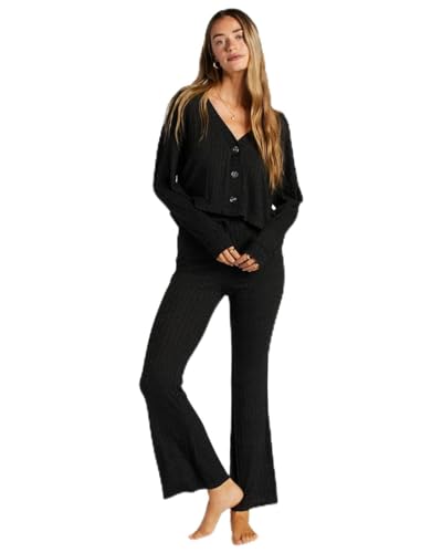 Billabong So Easy Flare - Ausgestellte Hose aus Strickstoff für Frauen Schwarz von Billabong