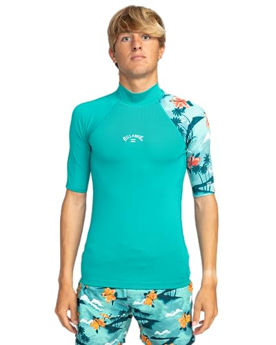 BILLABONG Contrast Allover kurzärmeliges Lycra für Männer Blau von Billabong