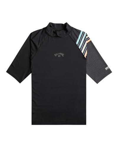 BILLABONG Contrast - Kurzärmelige UPF 50 Rash Vest für Herren Schwarz von Billabong