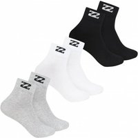 Billabong Unisex Quarter Socken 3 Paar multi BG-21 QUARTER von Billabong