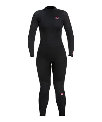 Billabong 4/3mm Launch - Back Zip Wetsuit for Women - Back-Zip-Neoprenanzug - Frauen - 12 - Schwarz von Billabong