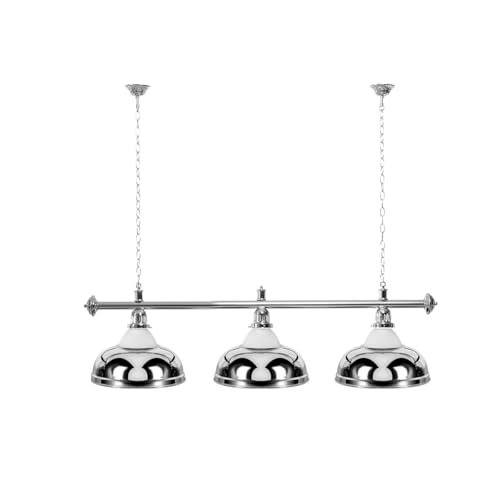 Billiard-Royal Billardlampe mit 3 Schirmen Silber silberfarbene Halterung als Hängelampe für Billardtische Billiard-Royal Billardlampe mit 3 Schirmen Silber silberfarbene Halterung als Hängelampe für Billardtische von Billiard-Royal