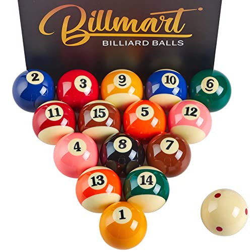 Billmart Premium Billardkugeln Billardtisch Zubehör 5,4 cm Regulärgröße 16 Billardbälle Billard-Set Billmart Premium Billardkugeln Billardtisch Zubehör 5,4 cm Regulärgröße 16 Billardbälle Billard-Set von Billmart