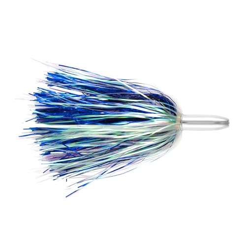 Billy Baits, Mini Turbo Slammer Kunstköder, perlmutt/blau schimmernd, konkaver Kopf, 14 cm von Billy Baits