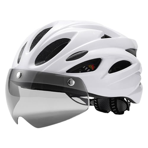 Biniveil Reithelme,Mountainbike-Helme - Fahrradhelme mit Rücklicht-Magnetbrille,Fahrradhelme, atmungsaktive und verstellbare Helme für Rennrad, Mountainbike von Biniveil