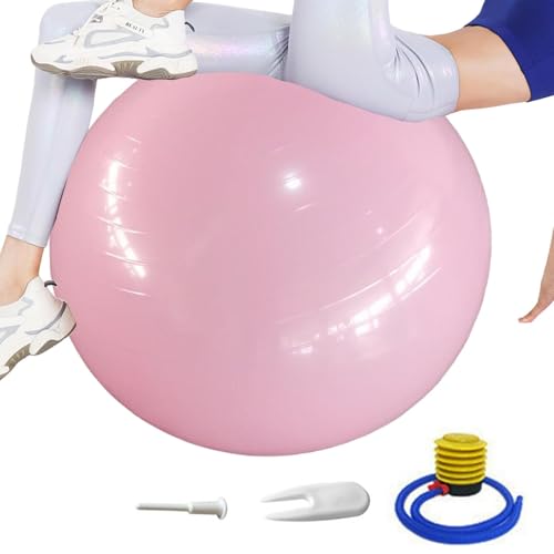 Biniveil Yoga-Balance-Ball, Yoga-Ball für die Schwangerschaft - Anti-Burst-Pilates-Trainings-Balanceball | Verdicken Sie Pilates Training Fitness Ball Körper Pilates Ball für Schwangere Frauen von Biniveil