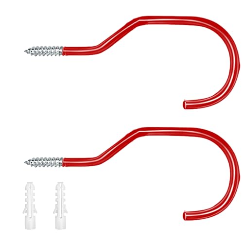 2 x Rennrad-Aufbewahrungshaken, robuste Fahrradaufhänger, Fahrräder, Metallhaken, Wandhalterung, Parkschnallen von Biookhm