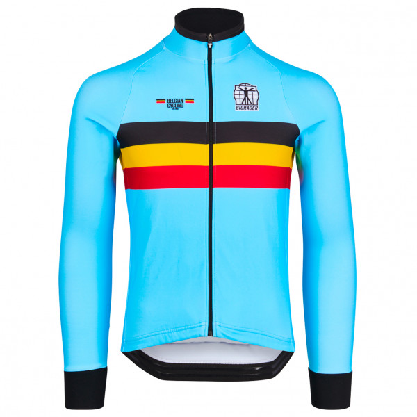 Bioracer - Belgium Icon Tempest Thermal L/S Jersey - Radtrikot Gr L;M;S;XL;XS;XXL blau von Bioracer