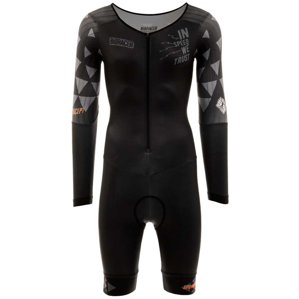 Bioracer Speedwear Concept Tt Short Sleeve Trisuit Schwarz XL Mann von Bioracer