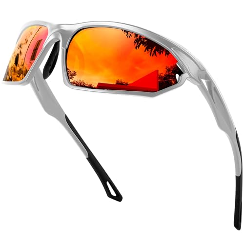 Bircenpro Sport Sonnenbrille für Herren Polarisiert: UV Schutz Verspiegelt Sportbrille für Männer Baseball Radfahren Fahren Angeln Golf Motorrad Laufen Bircenpro Sport Sonnenbrille für Herren Polarisiert: UV Schutz Verspiegelt Sportbrille für Männer Baseball Radfahren Fahren Angeln Golf Motorrad Laufen von Bircenpro