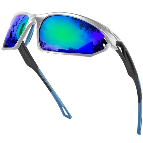 Bircenpro Sport Sonnenbrille für Herren Polarisiert: UV Schutz Verspiegelt Sportbrille für Männer Baseball Radfahren Fahren Angeln Golf Motorrad Laufen Bircenpro Sport Sonnenbrille für Herren Polarisiert: UV Schutz Verspiegelt Sportbrille für Männer Baseball Radfahren Fahren Angeln Golf Motorrad Laufen von Bircenpro