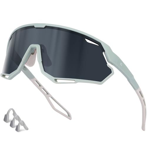 Bircenpro Sportbrille-Sonnenbrille für Herren Damen – UV Protection Fahrradbrille Radbrille für Laufen, MTB, Golf, Rennrad und Radfahren von Bircenpro