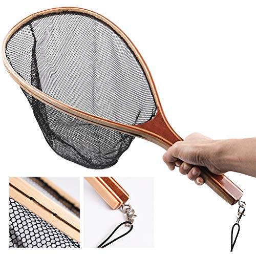 Bireegoo 1 x Dip-Kescher, 59,9 cm lange Angelkescher zum Karpfenangeln, Forellenangeln, Holzkescher mit kurzem Griff für Teiche Bireegoo 1 x Dip-Kescher, 59,9 cm lange Angelkescher zum Karpfenangeln, Forellenangeln, Holzkescher mit kurzem Griff für Teiche von Bireegoo