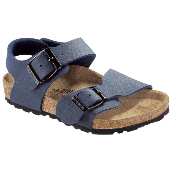 Birkenstock - Kid's New York Birkibuc - Sandalen Gr 27 - Narrow blau Birkenstock - Kid's New York Birkibuc - Sandalen Gr 27 - Narrow blau von Birkenstock