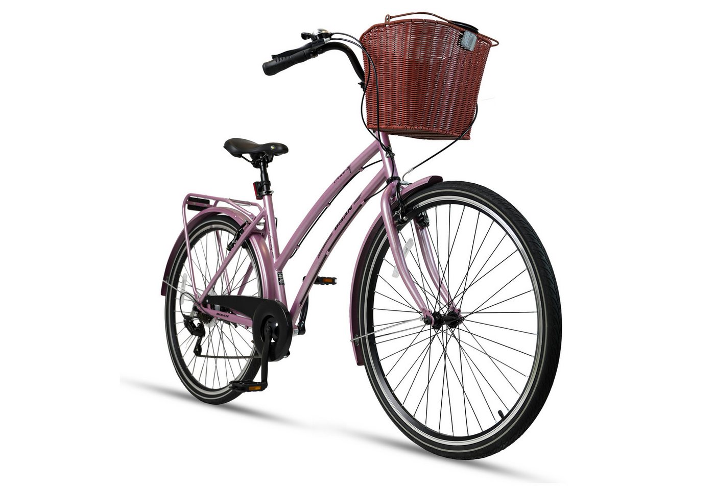 Bisan Cityrad SERENITY S 28 Zoll Design Damenfahrrad, ab 12 Jahren, Klick-Korb, 7 Gang Shimano Tourney RD-TY200 Schaltwerk, Kettenschaltung, Lenkerkorb mit einem Klick abnehmbar Bisan Cityrad SERENITY S 28 Zoll Design Damenfahrrad, ab 12 Jahren, Klick-Korb, 7 Gang Shimano Tourney RD-TY200 Schaltwerk, Kettenschaltung, Lenkerkorb mit einem Klick abnehmbar von Bisan