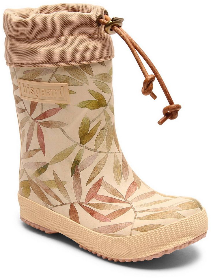 Bisgaard Bisgaard Thermo Beige Leaves Gummistiefel von Bisgaard