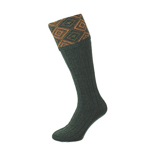 Bisley Duncliffe Schießen Breek Socken in Wald oder Jeans - Wald, 40-45 von Bisley