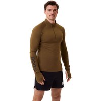 Björn Borg 1/4 Zip Longsleeve Herren in khaki, Größe: XL von Björn Borg